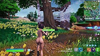 Fortnite gameplay (Rox nude)