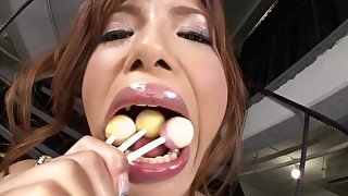 Incredible Japanese model in Exotic Amateur, Fishnet JAV clip