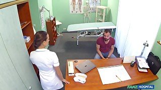 Dark Hair In Tight Fit Nurse Outfit Fucks Her Patient - Teaser Video