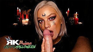 REALITY KINGS - Witchy Woman OwlCrystal Takes Her Lover's Thick Cock In Her Tight Pussy And Ass