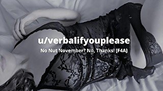 [F4A] No Nut November? No, Thanks! [British Erotic Audio]