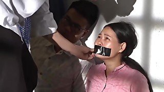 Vietnamese Woman Tape Gagged