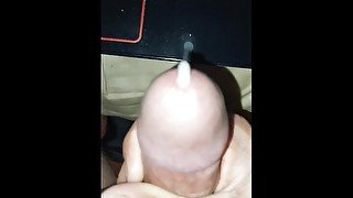 Huge cumshot masturbate big white cock