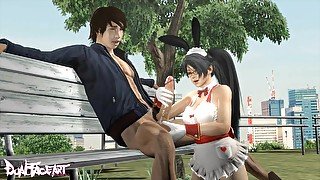 Momiji Park Antics! (dual-face-art) [dead Or Alive]