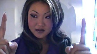 Naughty hot ass Asian chick plays pussy in a hot and horny erotic scene