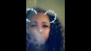 Ebony smoking fetish