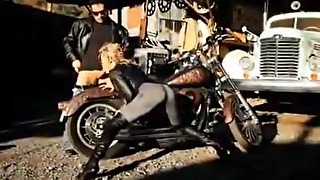 Sexy Ass Biker Babe