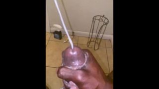 BBC ( Big Black Cum) Slowmotion Cumshot 