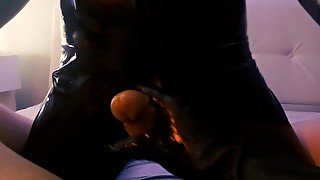 POV Hot amateur latex and leather sex