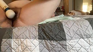 Mature MILF BBW Fun Toy Session vibe dildo magic wand