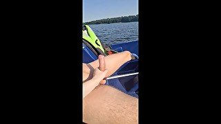 RISKY PUBLIC HANDJOB WITH A STRANGER IN A BOAT ON THE NETHERLANDS BUSY LAKE! (Full Video)