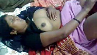 Missionary style romantic sex session of an Indian couple