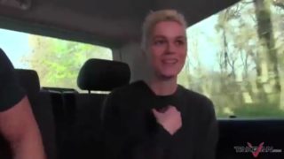 Blonde fucks in van