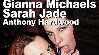 Gianna Michaels & Sarah Jade & Anthony Hardwood Suck Fuck Facial Snowball