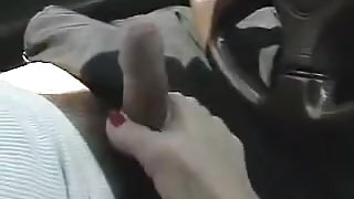 CAR FOOTJOB -bymn