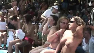 Outdoors sex event with many nude chicks