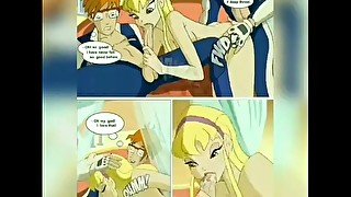 WINX COMIX EPISODE #6 Stella Winx Takes 2 Cocks!!!