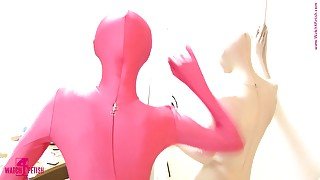 Lesbian Dreams In Zentai - Watch4Fetish