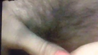 I fuck my slutty pale wifey's hairy pussy missionary style properly