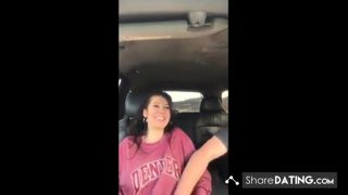 Sunday drive finger bang orgasm