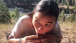 Amateurvideos69 Asian Girl Gives An Outdoor Blowjob By The River