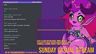 Sunday Casual Afterdark Highlight - Bullied by Chat, Gets her Wet - Erotic Audio Live Stream