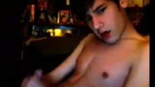 Young boy on webcam