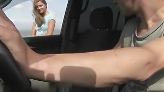 Giving head in the car