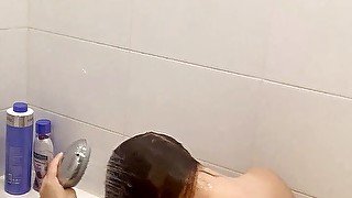 I went to take showers and shave my sweet pussy for movies 18 + final