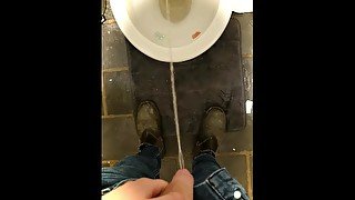 POV: Longest Piss of my LIFE! - Desperate long piss after watching Oppenheimer in Cinema