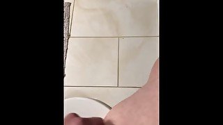 Fast Jack cumming in the bathroom