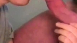 Hard cock sucking and cumming on his tongue