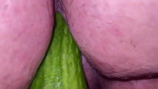 Cucumber in my pussy