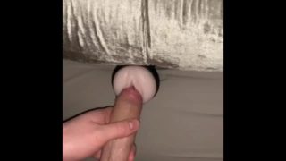 CHAV USES A TOY BIG COCK 