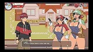 Spooky Milk Life [ Taboo hentai game PornPlay] Ep.4 outdoor threesome with the mario sisters