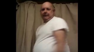 Grandpa cum on cam