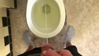 Taking a nice long piss