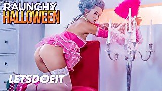 LETSDOEIT - Ukrainian Chick Shrima Mal Enjoys Hardcore Pounding On Halloween From Masked Mature Stud