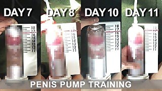 【100日後にチンコ大きくなる僕 Day7~11】I will have a bigger cock in 100 days. Penis pump training. 【SEASON 1】