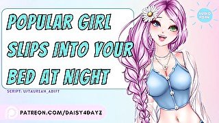 ASMR  Popular Girl Slips Into Your Bed At Night [Audio Porn] [Slutty Whispers] [asmr moaning]