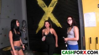 Classy teenage harlot in wild hardcore drilling