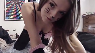 Pussy plays with her pussy