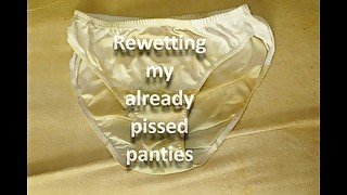 REWETTING MY WHITE PANTIES TWICE