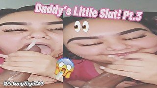 Daddy’s Little Slut Pt.3 Huge Cumshot [FULL Video On ONLYFANS: @LongNights24]