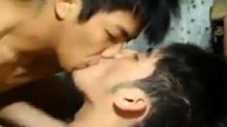 Asian boys make love at home