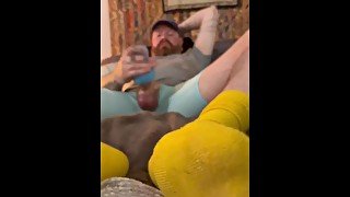 Stroker Jack in yellow socks