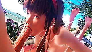 HITOMI'S SLUT MOUTH DEEPTHROATS AN ANXIOUS COCK LIKE A PRO, CUM EXPLODES ALL IN HER THROAT