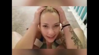 Eye Rolling Blow Job by Sexy Blonde