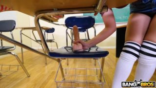 Dillion harper is riding dildo in the classroom