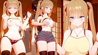 【アニメ3DCGエロゲー ハニカム実況】冒頭⇒キャラクリ⇒Hシーンの流れを簡単に紹介。金髪爆乳娘のおっぱい揉んで中出しセックスするまで。（キャラクタークリエイトエロゲーHoney Come）